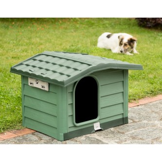 BAMA Bouda pro psy plastová, 89x75x62, zelená