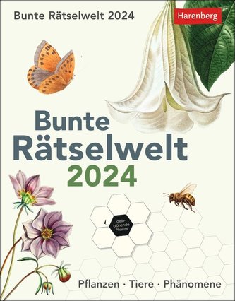 Bunte Rätselwelt Tagesabreißkalender 2024