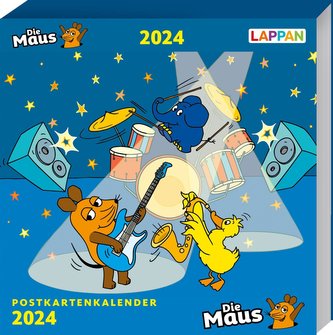 Der Kalender mit der Maus - Postkartenkalender 2024