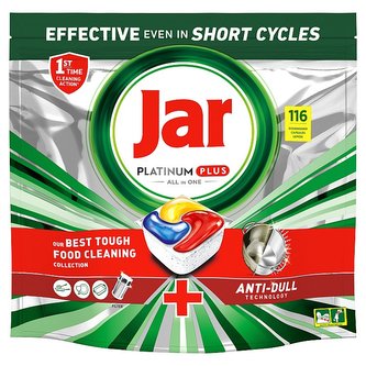 Jar Platinum Plus All In One Lemon kapsle do myčky 116 ks
