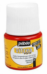 Vypalovací barva na sklo Vitrea 45ml – 31 orange - výprodej