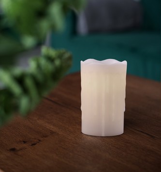 Dekorativní LED svíčka CANDELE NEW 12,5 cm x O 8 cm