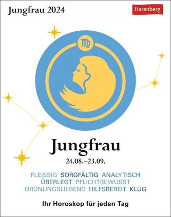 Jungfrau Sternzeichenkalender 2024