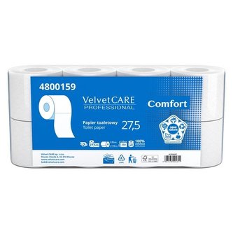 Toaletní papír Velvet Prof-2 vrstvý,27,5 m,8 rolí