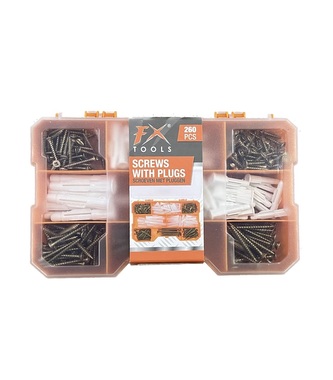 Sada šroubů a hmoždinek 260 ks
