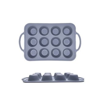 Silikonová forma na muffiny s pevným okrajem 37,5x22cm - Cakesicq