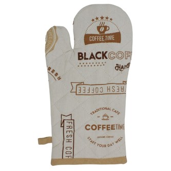 HOME ELEMENTS Kuchyňská chňapka s magnetem 18*32 cm, Kávový motiv