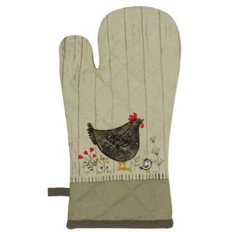 HOME ELEMENTS Kuchyňská chňapka s magnetem 18*32 cm, Slepičky