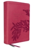 NKJV, Evangelical Study Bible, Leathersoft, Rose, Red Letter, Thumb Indexed, Comfort Print