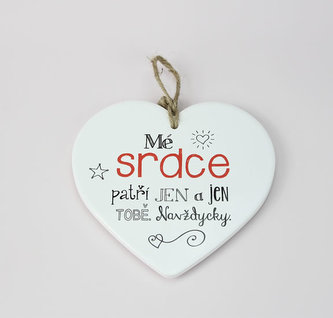 Keramické srdce Srdce patří tobě