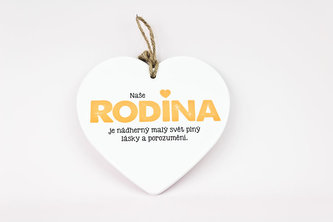 Keramické srdce Rodina