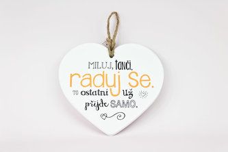 Keramické srdce Miluj, tanči