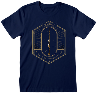 Pánské tričko Harry Potter|Hogwarts Legacy: Golden Wand (XL) navy bavlna