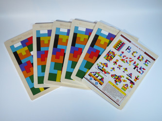 TETRIS Dřevěné puzzle + dřevěné autíčko jako dárek