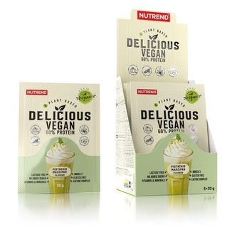 Nutrend Delicious Vegan 60% Protein 30 g pistachio marzipan (pistácie-marcipán)