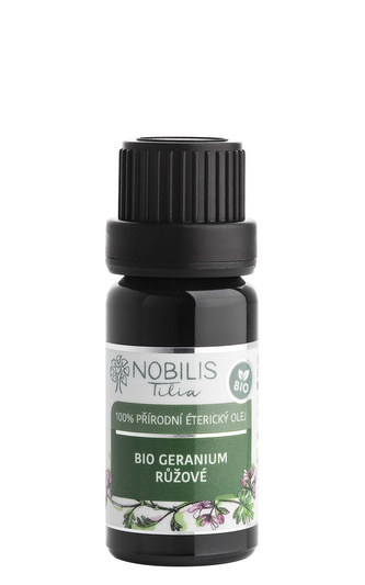 Éterický olej bio Geranium růžové (bourbon): 10 ml Éterický olej bio Geranium růžové (bourbon): 10 ml