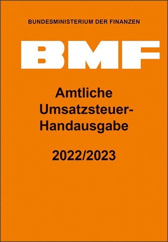 Amtliche Umsatzsteuer-Handausgabe 2022/2023
