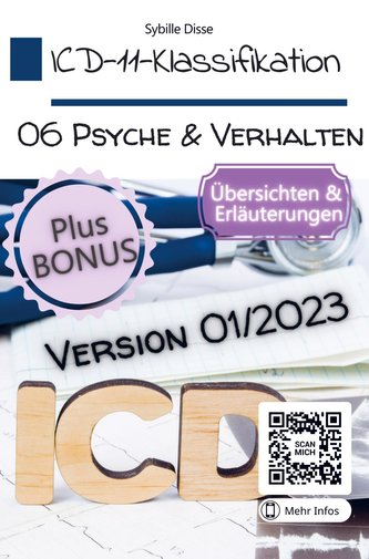 ICD-11-Klassifikation 06: Psychische Störungen, Verhaltensstörungen oder neuronale Entwicklungsstörungen Version 01/2023