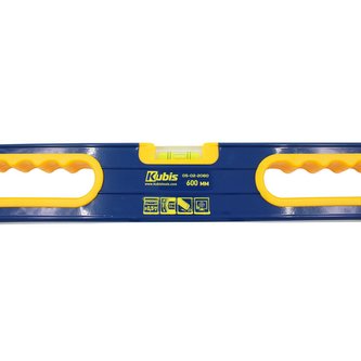 Vodováha s rukojetí 600 mm, přesnost 0,5 mm/m, nastavitelná kapsle 360*, protiskluzové do | 05-02-2060