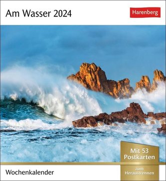 Am Wasser Postkartenkalender 2024