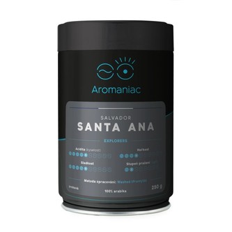 Káva Aromaniac Salvador Santa Ana - zrnková, dóza, 250 g