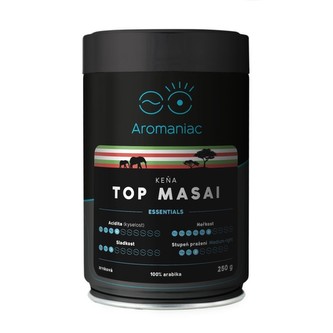 Káva Aromaniac Keňa Top Masai, mletá, dóza, 250g