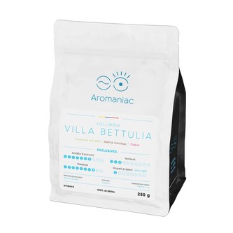 Káva Aromaniac Kolumbie Villa Betulia - zrnková, 250 g