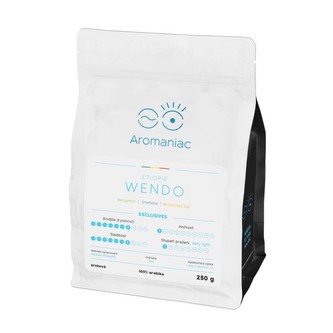 Káva Aromaniac Etiopie Wendo - zrnková, 250 g