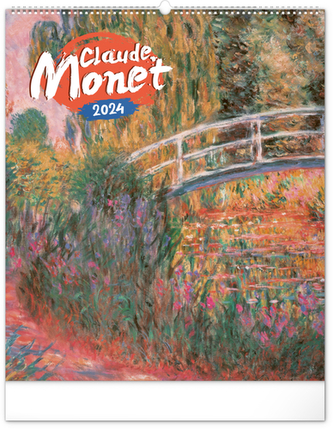Kalendář 2024 nástěnný: Claude Monet, 48 × 56 cm