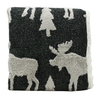 HOME ELEMENTS Beránková deka s jacquard vzorem 150 x 200 cm, 480 GSM