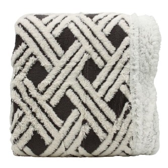 HOME ELEMENTS Beránková deka s jacquard vzorem 150 x 200 cm, 480 GSM