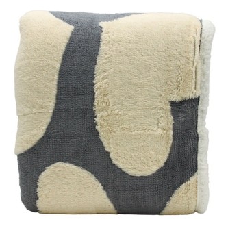 HOME ELEMENTS Beránková deka s jacquard vzorem 150 x 200 cm, 480 GSM