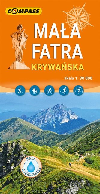 Mapa tur. - Mała Fatra Krywańska 1:30 000 lam