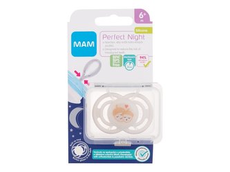 MAM Perfect Dudlík Night Silicone Pacifier 1 ks 6m+ Acorns pro děti