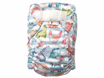 BIO Bambusová kapsová plenka (M) - Dinosauři z druhohor SZ