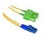 XtendLan FO patch LC-SC/APC 3m 9/125, duplex,LS0H, ultraflexibilní G.657.A1, průměr 2mm, krátký vývod