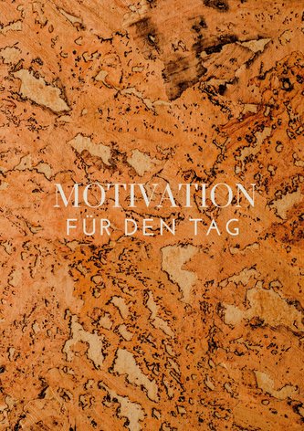 Notizheft A5 Blanko Liniert mit Motivationssprüchen Lebensfreude Notizbuch Inspirierende Tagebuch Kork Stil Journal Schreibblock