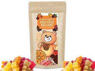 LIPOO ROZDOVÁDĚNÉ MEDVĚDÍ MLSÁNÍ, mix čajoví medvídci, 250g
