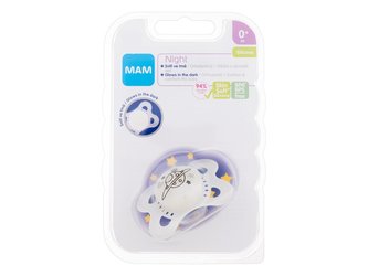 MAM Night Dudlík Silicone Pacifier 1 ks 0m+ Planet pro děti