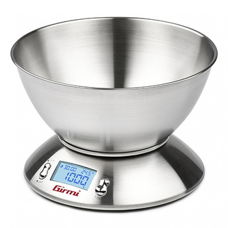 Kuchyňská váha Girmi, PS8500, displej 48x23 mm, časovač, odnímatelná nerezová miska, 2 x AAA