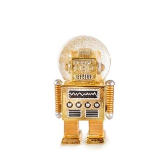 Kula śnieżna - robot złoty