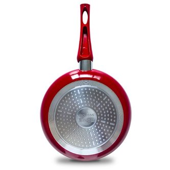 PÁNEV KERAMIKA 28CM IND., ČERVENÁ