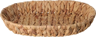 Pletený košík z vodního hyacintu 36x6 cm