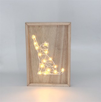 Světelný obraz malý Kočka