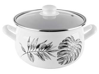 HRNEC SMALTOVANÝ PYZA S POKLIČKOU 24CM 5,6L MONSTERA