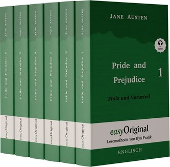Pride and Prejudice / Stolz und Vorurteil - 6 Teile Softcover - (Buch +MP3 Audio-CD) - Lesemethode von Ilya Frank - Zweisprachig