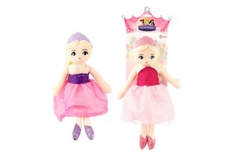 Panenka hadrová plyš 37cm 2 barvy na kartě 24m+