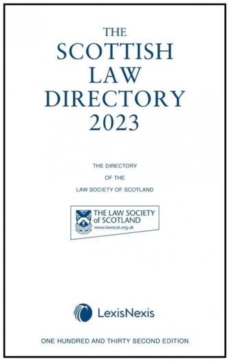 The Scottish Law Directory: The White Book 2023