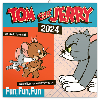 Poznámkový kalendář Tom a Jerry 2024