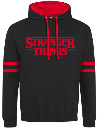 Pánská mikina Netflix|Stranger Things: Logo (XL) černá bavlna